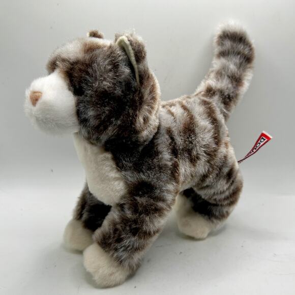 Douglas Cuddle Toys Zigby Gray Stripe Tabby Cat # 4024 Stuffed Animal Toy EUC - Picture 1 of 4